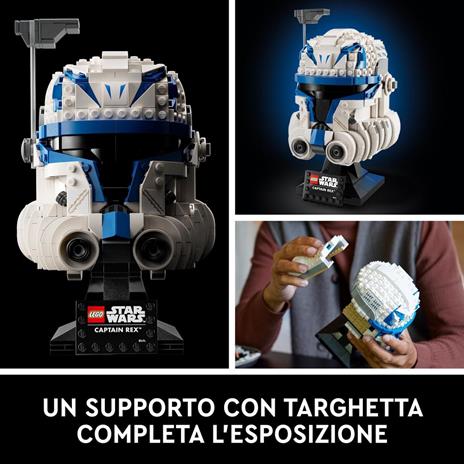 LEGO Star Wars 75349 Casco di Captain Rex, Set Serie Caschi 2023, Collezione per Adulti da The Clone Wars, Idee Regalo - 4