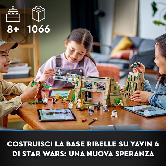 lego Star Wars - A New Hope Base Ribelle su Yavin 4 Set con 10 Minifigure,  Starfighter Y-wing e Sala di Comando Costruzioni per Bambini da 8+ Anni -  75365