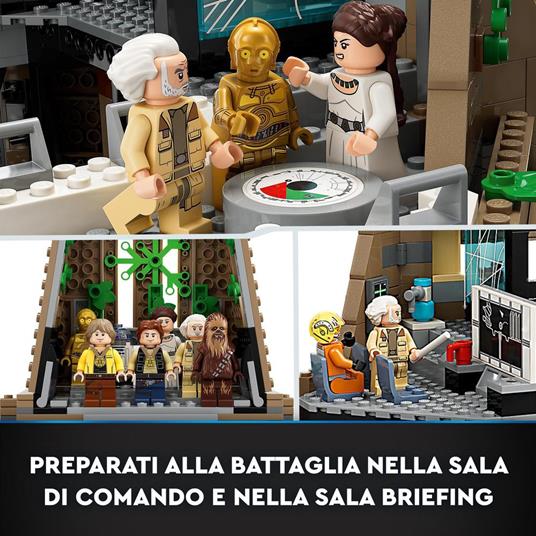 LEGO 75365 Star Wars: A New Hope Base Ribelle su Yavin 4 con 10 Minifigure, 2 Droidi, Starfighter Y-wing e Sala Comando - 4