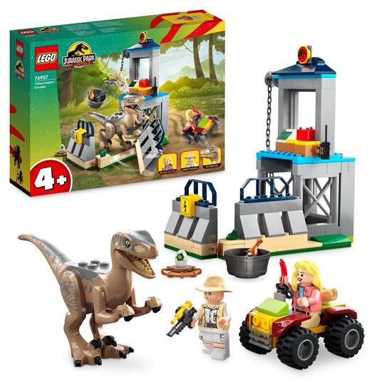 LEGO Jurassic World (76957). La fuga del Velociraptor