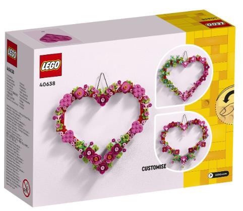 Scatola per anelli di mattoncini Istruzioni per l'uso con i mattoncini LEGO®  LEGO non inclusi Proposta regalo Portafedi nuziali Porta San Valentino  Cuore personalizzato -  Italia