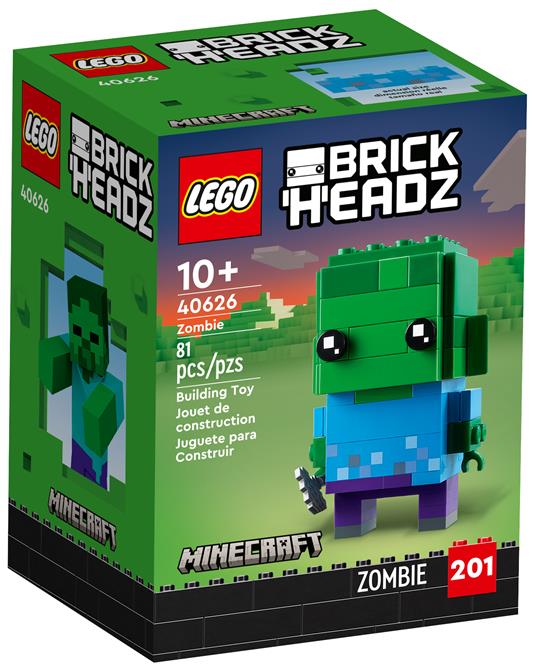 Zombie- BrickHeadz 40626 - LEGO - Set mattoncini - Giocattoli