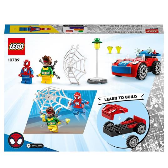 LEGO Marvel 10789 LAuto di Spider-Man e Doc Ock, Macchina Giocattolo di Spidey e i Suoi Fantastici Amici, per Bambini 4+ - 8