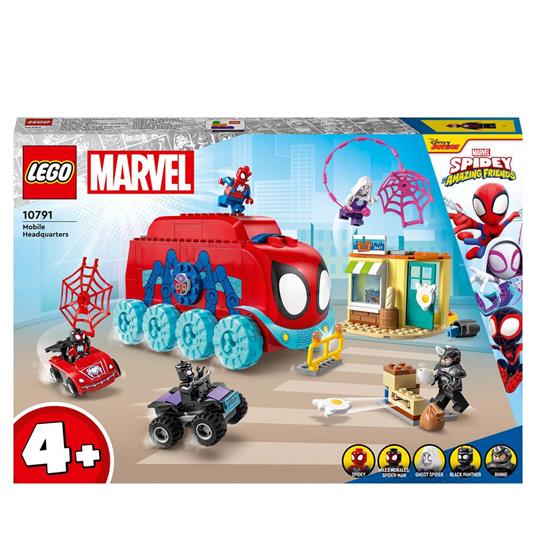 LEGO Marvel 10791 Quartier Generale Mobile del Team Spidey, Giochi per Bambini 4+, Serie Spidey e i Suoi Fantastici Amici