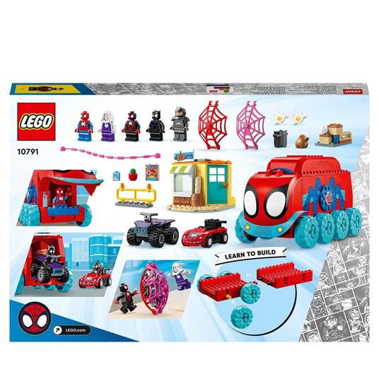 LEGO Marvel 10791 Quartier Generale Mobile del Team Spidey, Giochi per Bambini 4+, Serie Spidey e i Suoi Fantastici Amici - 8