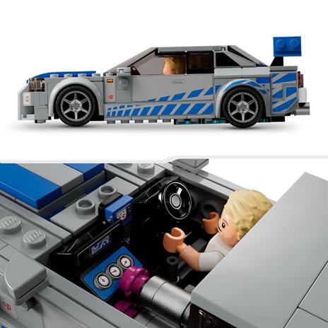 LEGO Speed Champions 76917 2 Fast 2 Furious Nissan Skyline GT-R (R34) Macchina Giocattolo da Collezione 2023, per Bambini - 5