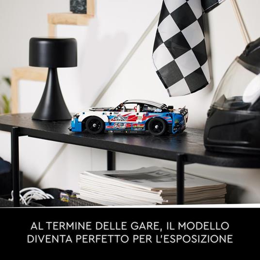 LEGO Technic 42153 NASCAR Next Gen Chevrolet Camaro ZL1 Modellino di Auto da Costruire Kit Macchina Giocattolo da Collezione - 6