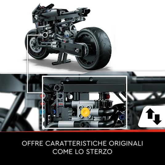 LEGO Technic 42155 THE BATMAN – BATCYCLE, Moto Giocattolo da Collezione, Modellino Motocicletta del Supereroe, Film del 2022 - 3