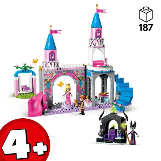 LEGO Disney Princess 43211 Il Castello di Aurora, Giocattolo 4+ con la Bella Addormentata, il Principe Filippo e Malefica - 3