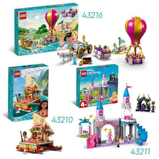 LEGO Disney Princess 43211 Il Castello di Aurora, Giocattolo 4+ con la Bella Addormentata, il Principe Filippo e Malefica - 6