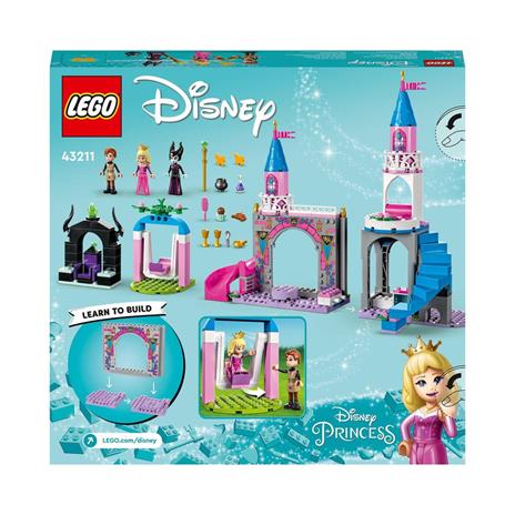 LEGO Disney Princess 43211 Il Castello di Aurora, Giocattolo 4+ con la Bella Addormentata, il Principe Filippo e Malefica - 8