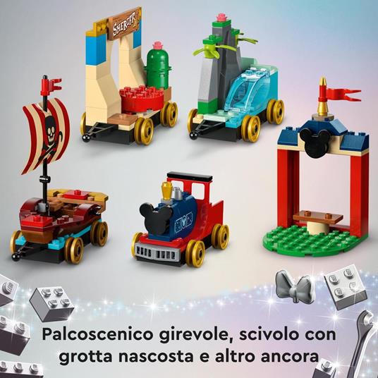 LEGO Disney 43212 Treno delle Celebrazioni Disney 100° Anniversario con Carri Giocattolo e Figure di Topolino e Minnie - 3