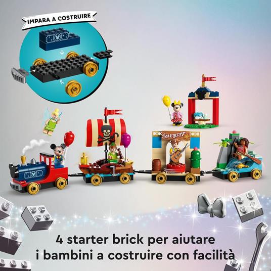 LEGO Disney 43212 Treno delle Celebrazioni Disney 100° Anniversario con Carri Giocattolo e Figure di Topolino e Minnie - 4