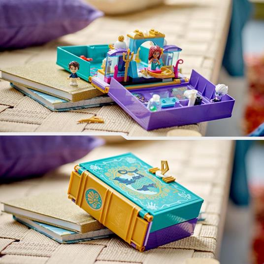 LEGO Disney Princess 43213 Libro delle Fiabe della Sirenetta con Micro Bamboline di Ariel, Principe Eric e Ursula, Film 2023 - 6