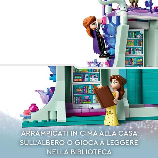LEGO Disney 43215 La Casa sull'Albero Incantata con 13 Mini Bamboline di Principesse, Gioco per Bambini 7+, Set Disney 100 - 4