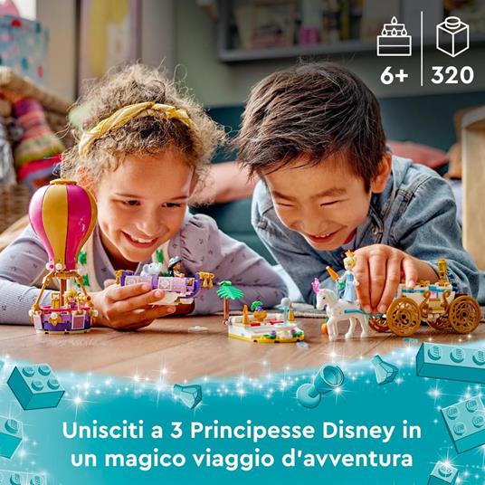 LEGO Disney Princess 43216 Il Viaggio Incantato della Principessa con Mini Bamboline di Cenerentola, Jasmine e Rapunzel - 3
