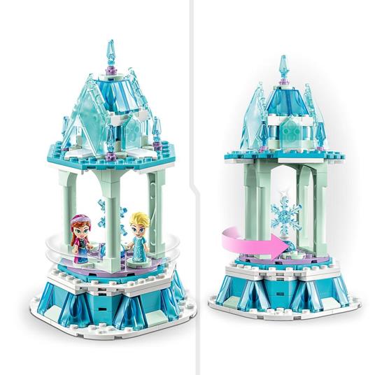 LEGO Disney Frozen 43218 La Giostra Magica di Anna ed Elsa di Frozen con Micro Bambolina - 4