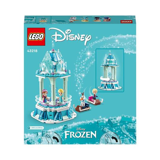 LEGO Disney Frozen 43218 La Giostra Magica di Anna ed Elsa di Frozen con Micro Bambolina - 8