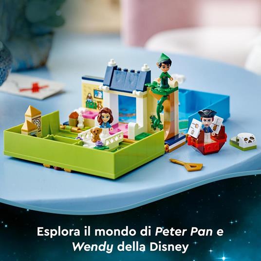 LEGO Disney Classic 43220 L'Avventura nel Libro delle Fiabe di Peter Pan e Wendy, Set Giochi da Viaggio per Bambini 5+ Anni - 6