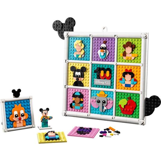 LEGO Disney 43221 100 Anni di Icone Disney, Set Arti e Mestieri con Personaggi, 72 Mosaici da Creare e Minifigure di Topolino - 7