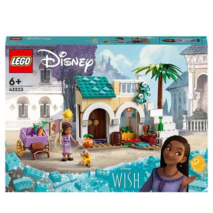 LEGO Disney Wish 43223 Asha nella Città di Rosas dal Film Wish con Mini Bambolina di Asha, Giochi per Bambini e Bambine 6+