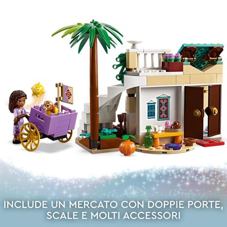 LEGO Disney Wish 43223 Asha nella Città di Rosas dal Film Wish con Mini Bambolina di Asha, Giochi per Bambini e Bambine 6+ - 3