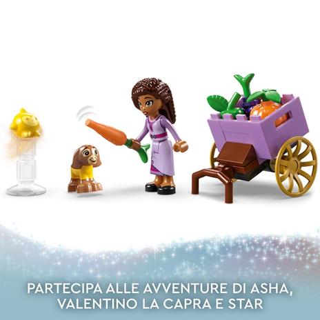 LEGO Disney Wish 43223 Asha nella Città di Rosas dal Film Wish con Mini Bambolina di Asha, Giochi per Bambini e Bambine 6+ - 5