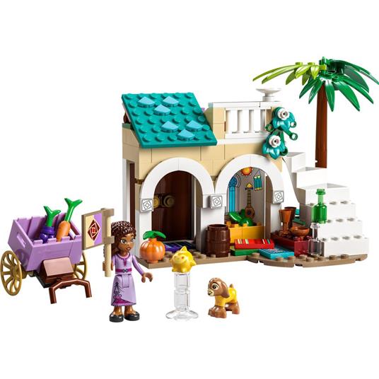 LEGO Disney Wish 43223 Asha nella Città di Rosas dal Film Wish con Mini Bambolina di Asha, Giochi per Bambini e Bambine 6+ - 7