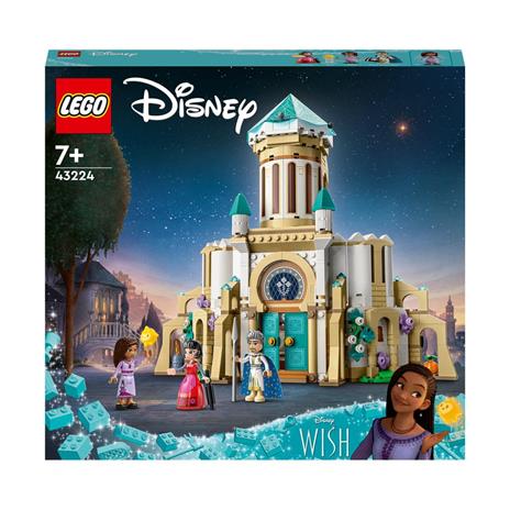 LEGO Disney Wish 43224 Il Castello di Re Magnifico, Gioco da Costruire dal Film Wish con Mini Bamboline, Regalo di Natale