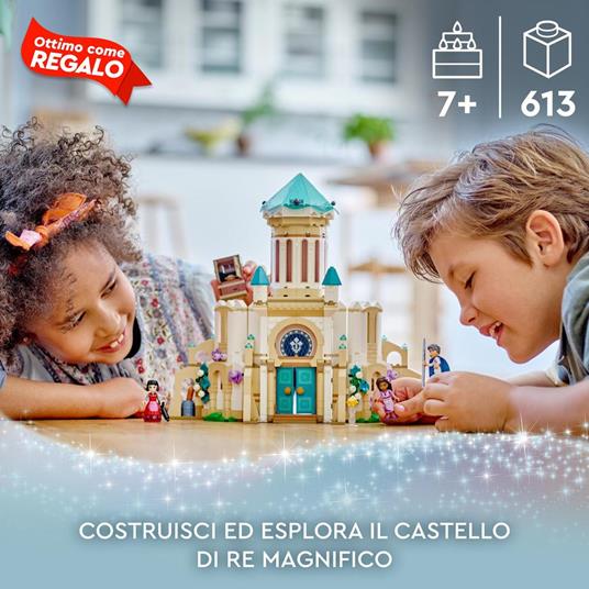 LEGO Disney Wish 43224 Il Castello di Re Magnifico, Gioco da Costruire dal Film Wish con Mini Bamboline, Regalo di Natale - 2