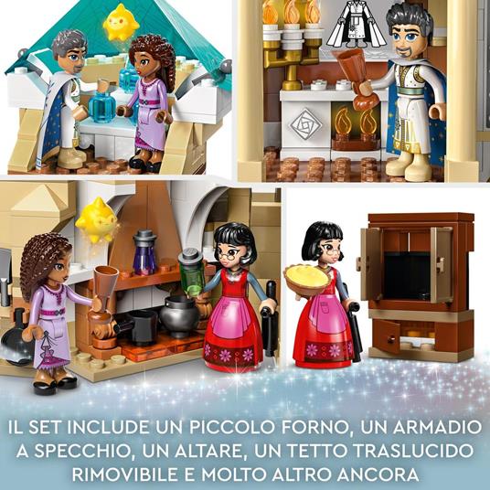 LEGO Disney Wish 43224 Il Castello di Re Magnifico, Gioco da Costruire dal Film Wish con Mini Bamboline, Regalo di Natale - 4