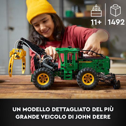 LEGO Technic 42157 Trattore John Deere 948L-II, Modellino da Costruire di  Veicolo Giocattolo con Funzioni Pneumatiche e 4WD - LEGO - Technic - Mezzi  pesanti - Giocattoli