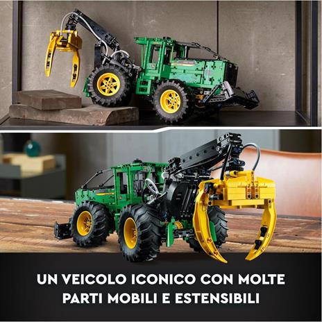 LEGO Technic 42157 Trattore John Deere 948L-II, Modellino da Costruire di Veicolo Giocattolo con Funzioni Pneumatiche e 4WD - 3