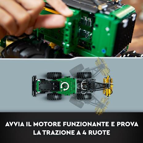 LEGO Technic 42157 Trattore John Deere 948L-II, Modellino da Costruire di Veicolo Giocattolo con Funzioni Pneumatiche e 4WD - 6