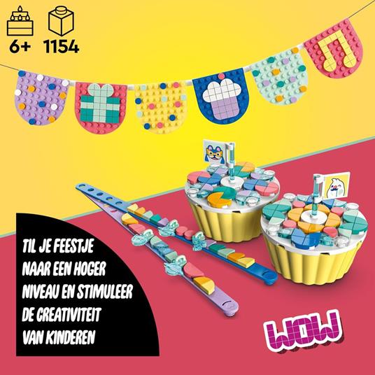 LEGO DOTS 41806 Grande Kit per le Feste, Giochi Festa Compleanno Bambini  Fai da Te con Cupcake, Braccialetti e Festoni - LEGO - DOTs - Set  mattoncini - Giocattoli