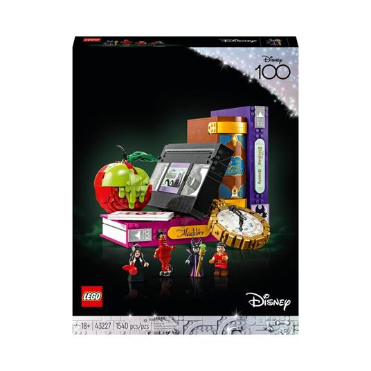 LEGO 43227 Icone dei cattivi Disney, Collezione Iconici Modelli e  Minifigure Villain, Set 100 Anni Disney, Regalo per Adulti - LEGO - Disney  - Cartoons - Giocattoli