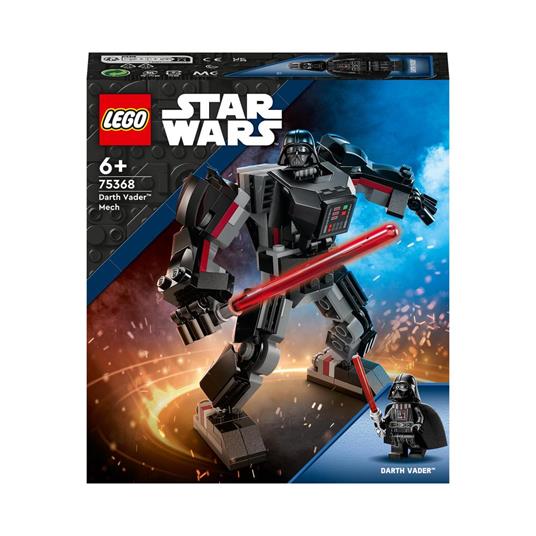 LEGO Star Wars 75368 Mech di Darth Vader Action Figure Snodabile con  Minifigure e Spada Laser Giochi per Bambini di 6+ Anni - LEGO - Star Wars -  Astronavi - Giocattoli