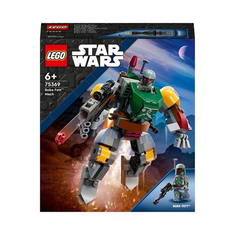 LEGO Star Wars 75369 Mech di Boba Fett, Set Action Figure con Blaster e Jetpack, Giochi da Collezione per Bambini 6+ Anni