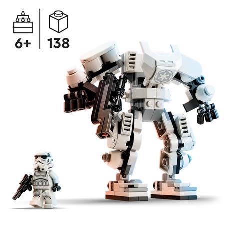 LEGO Star Wars 75370 Mech di Stormtrooper, Action Figure Snodabile da Costruire con Cabina per Minifigure e Grande Blaster - 3