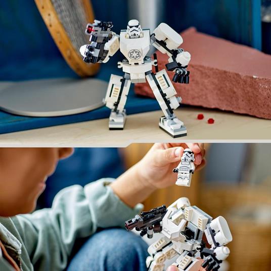LEGO Star Wars 75370 Mech di Stormtrooper, Action Figure Snodabile da Costruire con Cabina per Minifigure e Grande Blaster - 6