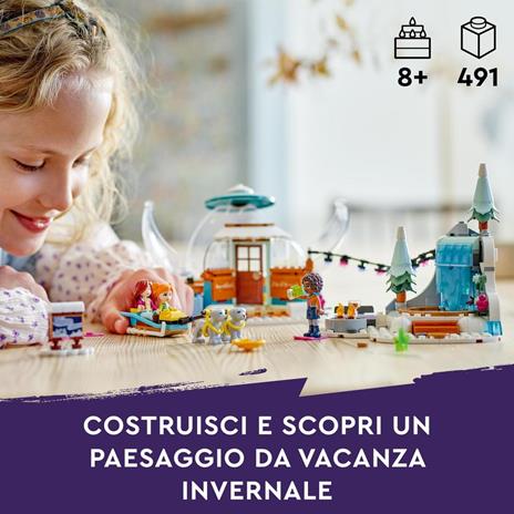 LEGO Friends 41760 Vacanza in Igloo con Tenda da Campeggio, 2 Cani da Slitta e Mini Bamboline, Giochi per Bambine e Bambini - 2