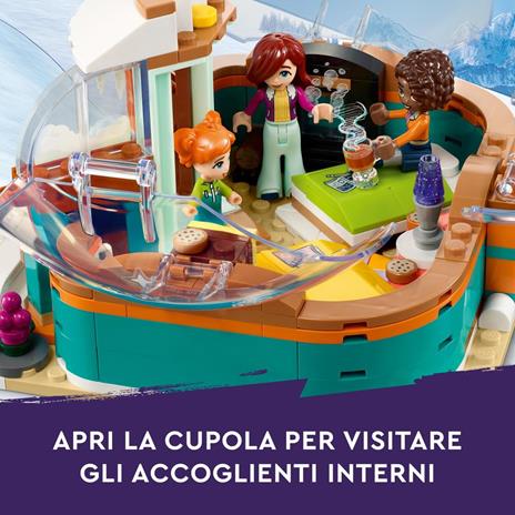 LEGO Friends 41760 Vacanza in Igloo con Tenda da Campeggio, 2 Cani da Slitta e Mini Bamboline, Giochi per Bambine e Bambini - 3