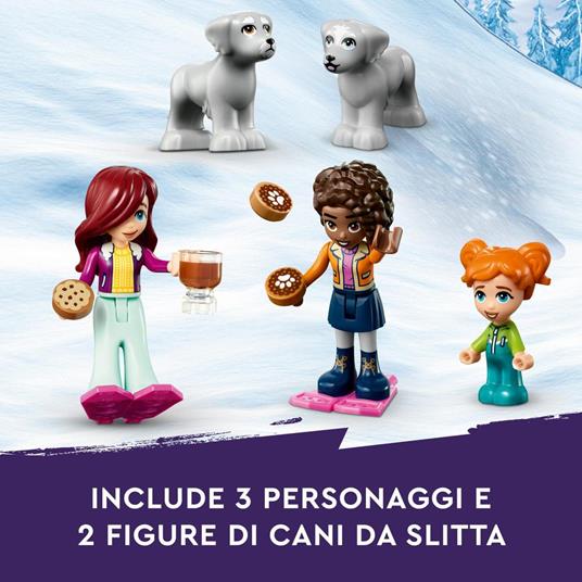LEGO Friends 41760 Vacanza in Igloo con Tenda da Campeggio, 2 Cani da Slitta e Mini Bamboline, Giochi per Bambine e Bambini - 4