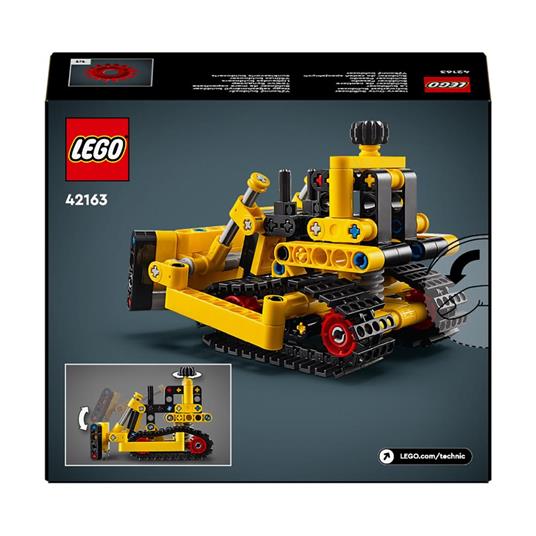 LEGO Technic 42163 Bulldozer da Cantiere, Giochi per Bambini e Bambine di  7+ Anni, Regalo per Amanti dei Veicoli Giocattolo - LEGO - Technic - Mezzi  pesanti - Giocattoli