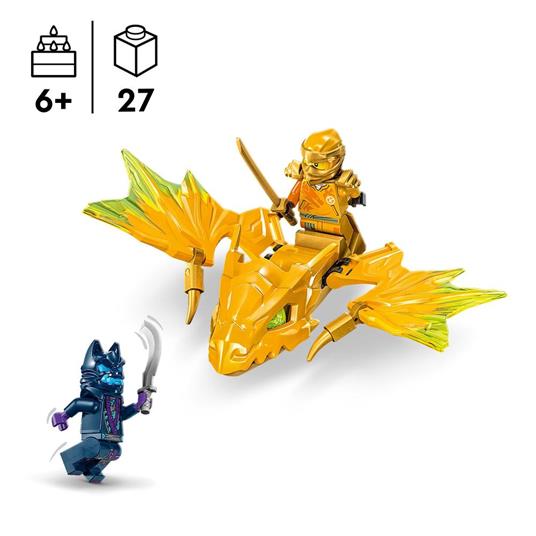 LEGO NINJAGO 71803 Attacco del Rising Dragon di Arin Giochi per Bambini 6+ con Action Figure di Drago Giocattolo e Minifigure - 3