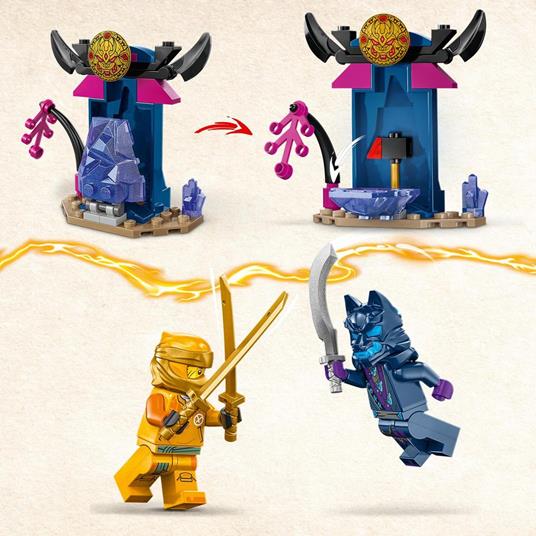 LEGO NINJAGO 71804 Mech da Battaglia di Arin, Giochi per Bambini 4+, Action Figure Giocattolo da Costruire con Starter Brick - 5