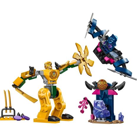 LEGO NINJAGO 71804 Mech da Battaglia di Arin, Giochi per Bambini 4+, Action Figure Giocattolo da Costruire con Starter Brick - 7