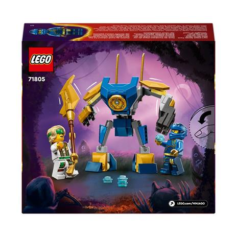 LEGO NINJAGO 71805 Pack Mech da Battaglia di Jay, Giochi per Bambini 6+, Action Figure Giocattolo da Costruire e 4 Minifigure - 8