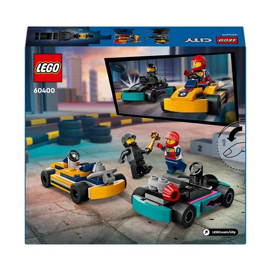 LEGO City 60400 Go-Kart e Piloti, Modellini da Costruire di Mini Go Kart da  Corsa, Veicoli Giocattolo per Bambini di 5+ Anni - LEGO - LEGO City -  Automobili - Giocattoli | IBS