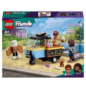 Giocattolo LEGO Friends 42606 Furgoncino del Fornaio, Giochi per Bambini di 6+ Anni con Cucina Giocattolo, Cibo, Mini Bamboline e Cane LEGO